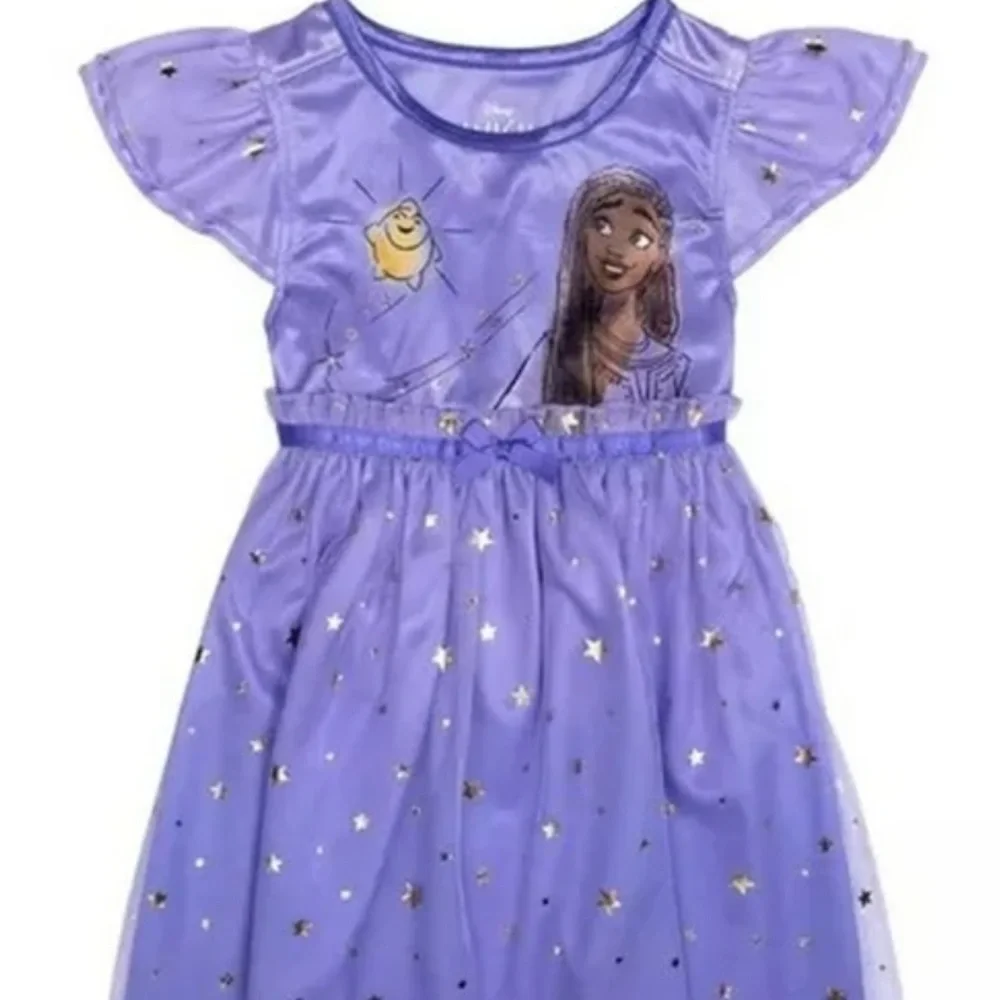 Disney Wish Asha and Wishing Star Girl's‎ Fancy Satiny Tulle Nightgown